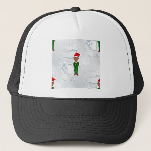 Barack Obama Santa Truckerkappe (Vorderseite)