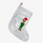 Barack Obama Santa Weihnachten Strumpf Kleiner Weihnachtsstrumpf (Vorderansicht (hängend))