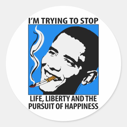 Barack Obama Satire / Parody Sticker (Vorderseite)