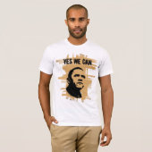 Barack Obama SCHABLONE bckgrndCardbrd T-Shirt (Vorne ganz)