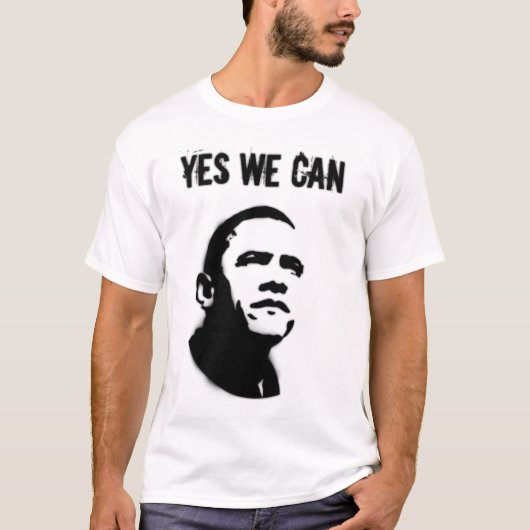 Barack Obama Schablone (beide Seiten) T-Shirt (Vorderseite)