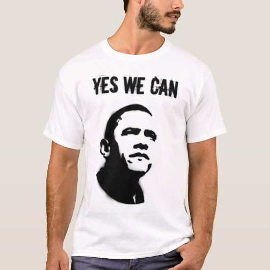 Barack Obama. Schablone T-Shirt (Vorderseite)