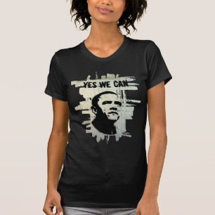 Barack Obama. Schablonenhintergrundbeton T-Shirt