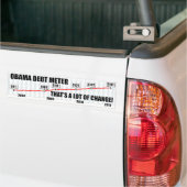 Barack Obama Schulden-Meter Autoaufkleber (Auf Lkw)