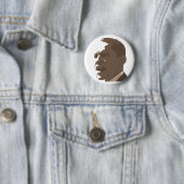 Barack Obama Sepia-Porträt-Knopf Button (Beispiel)