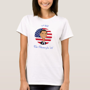 Barack Obama - Shirt, Abstimmung Obama für "08", T-Shirt