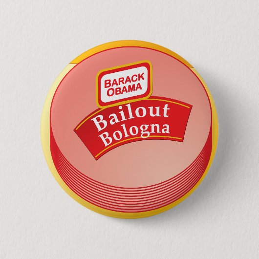 Barack Obama - Sicherheitsleistungs-Bologna Button (Vorderseite)