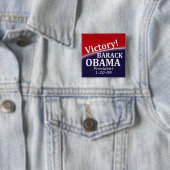 Barack Obama Sieg-Knopf Button (Beispiel)