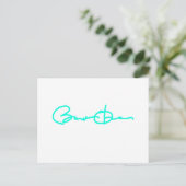 Barack Obama Signature Series (Light Blue) Postkarte (Stehend Vorderseite)
