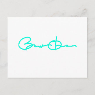 Barack Obama Signature Series (Light Blue) Postkarte