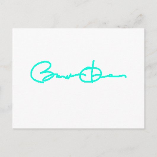 Barack Obama Signature Series (Light Blue) Postkarte (Vorderseite)