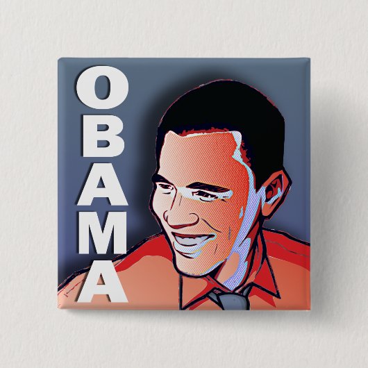 Barack Obama Silber Button (Vorderseite)