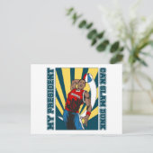 Barack Obama Slam Dunk Postkarte (Stehend Vorderseite)