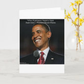 Barack Obama & Spaß Quotierungen Karte (Gelbe Blume)