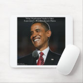 Barack Obama & Spaß Quotierungen Mousepad (Mit Mouse)