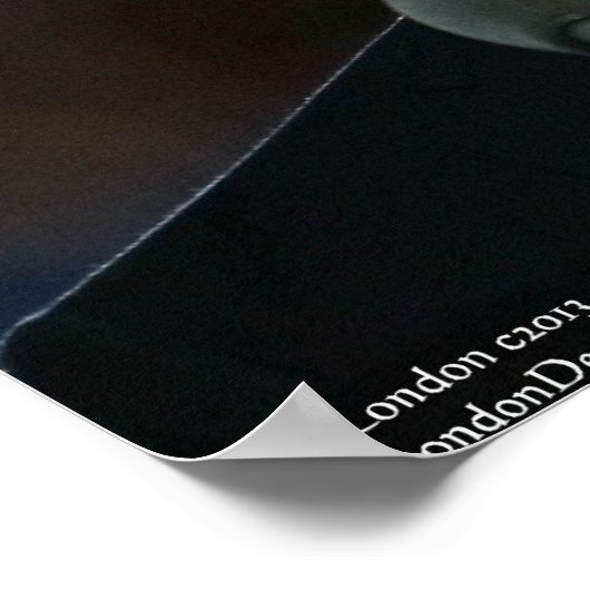 Barack Obama & Spaß Zitat Poster (Ecke)