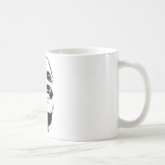 Barack Obama stellen gegenüber Kaffeetasse