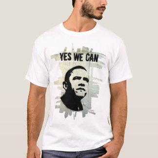 Barack Obama. Stencil.bckgrnd.cncrt T-Shirt