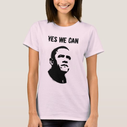 Barack Obama Stencil T-Shirt (Vorderseite)
