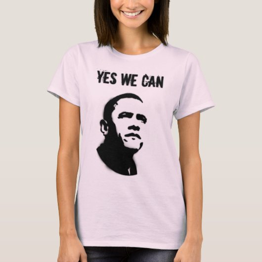 Barack Obama. Stencil. YWC T-Shirt (Vorderseite)