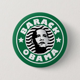Barack Obama Stern-Koffein Button