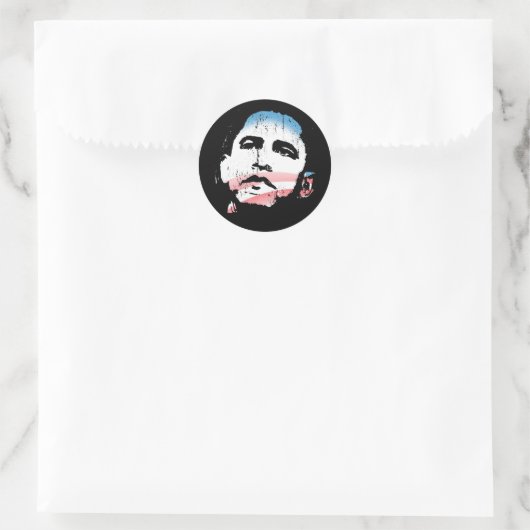 Barack Obama Sticker (Tasche)