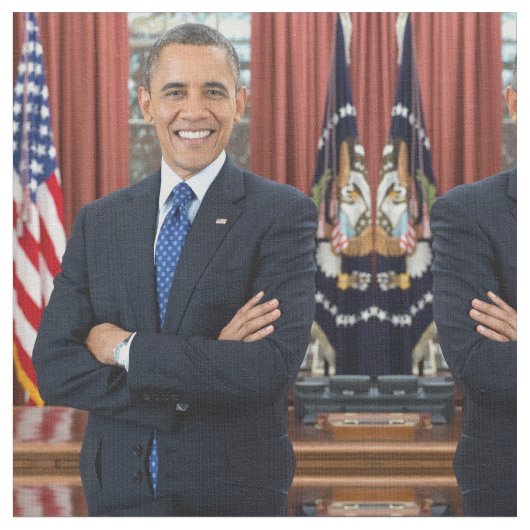 Barack Obama Stoff (Nahaufnahme)