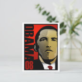 Barack Obama Super Hero Postkarte (Stehend Vorderseite)