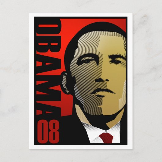 Barack Obama Super Hero Postkarte (Vorderseite)