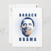 Barack Obama T - Shirt Postkarte (Vorne/Hinten)