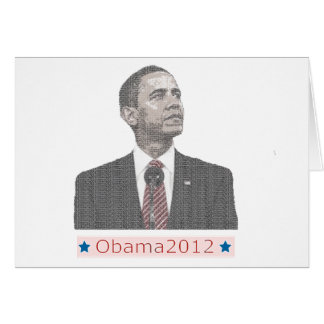 Barack Obama Text Portrait 2012