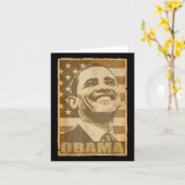Barack Obama Torn Poster Karte (Gelbe Blume)