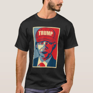 Barack Obama Trump Hat 2020 Wahl MAGA Republik T-Shirt