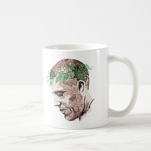 Barack Obama typografisch Kaffeetasse (Rechts)