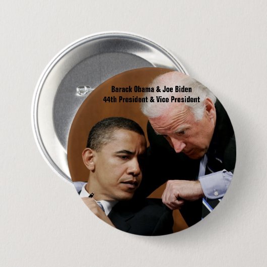Barack Obama u. Joe Biden Button (Vorne & Hinten)