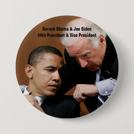 Barack Obama u. Joe Biden Button (Vorderseite)