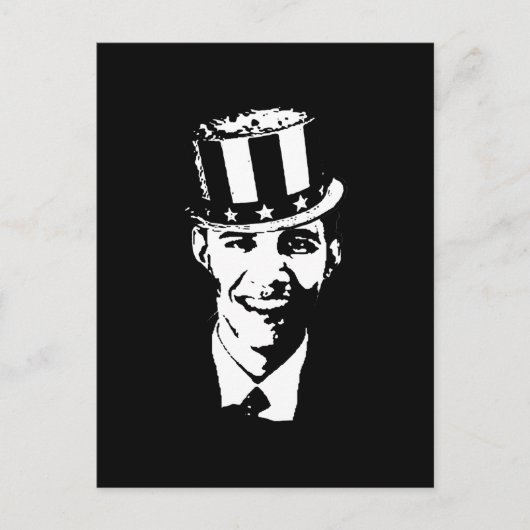 Barack Obama Uncle Sam Postkarte (Vorderseite)