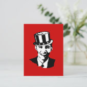 Barack Obama Uncle Sam Postkarte (Stehend Vorderseite)