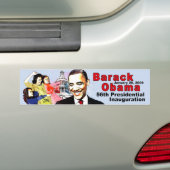 BARACK OBAMA UND FAMILIE AUTOAUFKLEBER (Auf Auto)