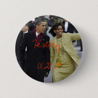 Barack Obama und Michelle-Einweihungs-Tag 1/20/09 Button