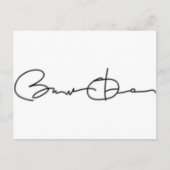 Barack Obama Unterschrift Postkarte (Vorderseite)