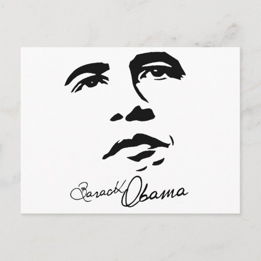 Barack Obama Unterschrift Postkarte (Vorderseite)