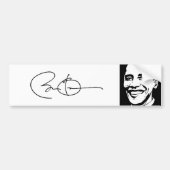 BARACK OBAMA UNTERZEICHNETE AUTOGRAPH.png Autoaufkleber (Vorne)