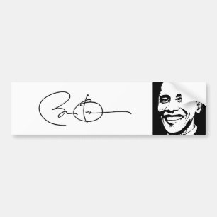 BARACK OBAMA UNTERZEICHNETE AUTOGRAPH.png Autoaufkleber