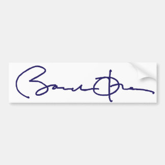 Barack Obama Unterzeichnung Autoaufkleber