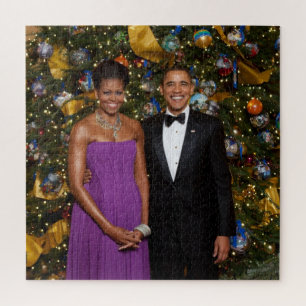 Barack Obama US-Präsident Weiße Haus Weihnachten Puzzle