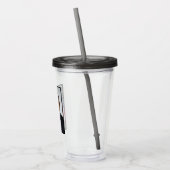 Barack Obama US-Präsident Weißes Haus Portrait Acryltrinkbecher (Links)