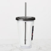 Barack Obama US-Präsident Weißes Haus Portrait Acryltrinkbecher (Rechts)