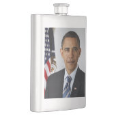 Barack Obama US-Präsident Weißes Haus Portrait Flachmann (Rechts)