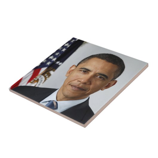Barack Obama US-Präsident Weißes Haus Portrait Fliese (Seite)